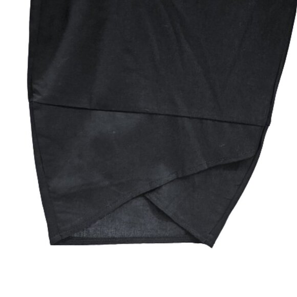 NWT E-Retro Black Cotton/Linen Tulip-Cuff Crop Pants - 2XL - Picture 3 of 8